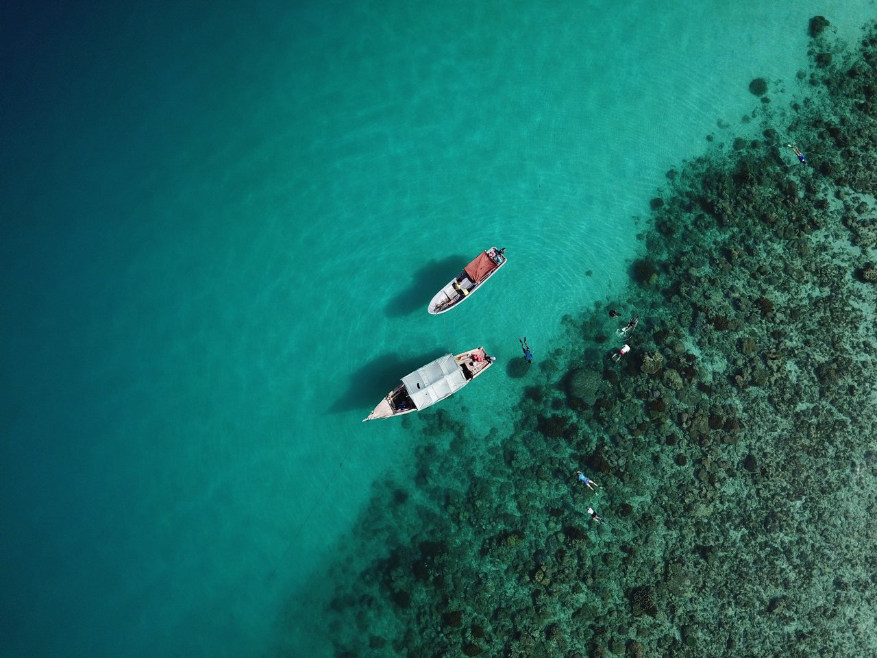 A traditional dhow boat sailing on Zanzibar waters