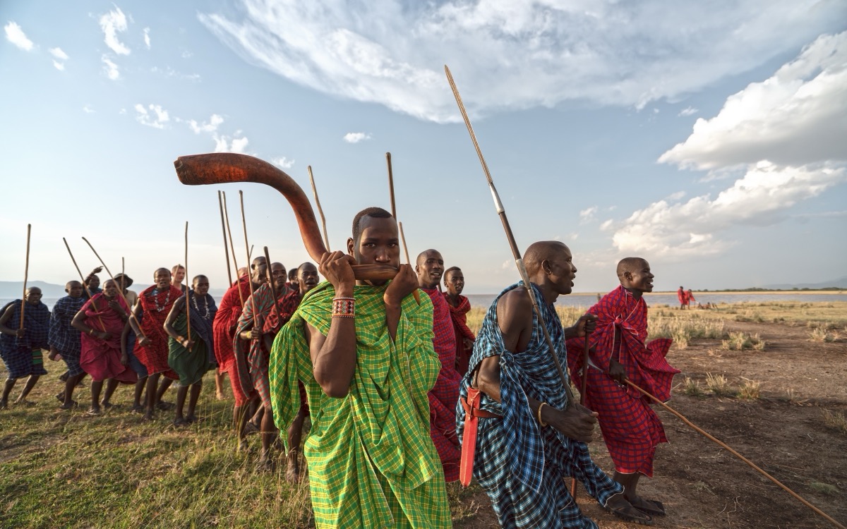 Guests sharing stories together on safari